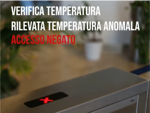 INFDF108 terminale di controllo accessi con termocamera - immagine 3