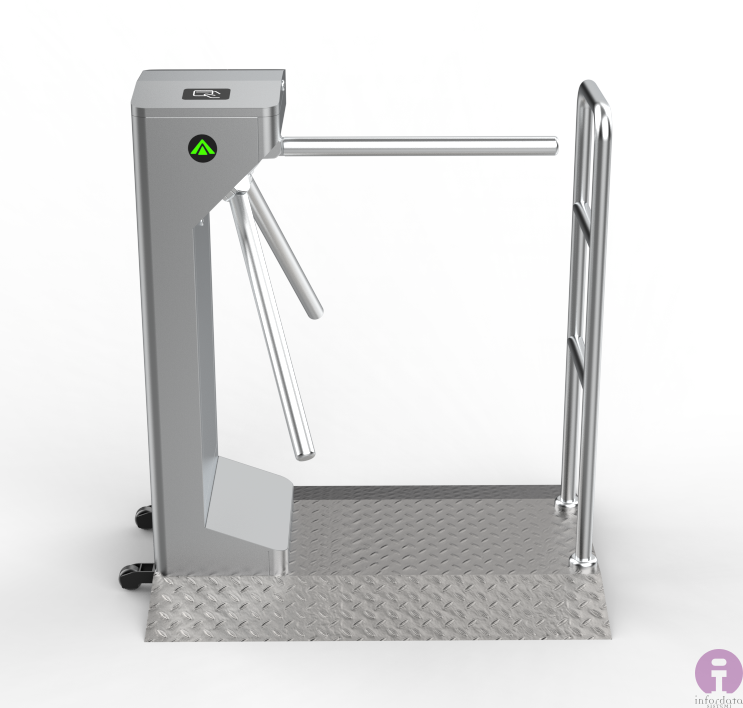 DR-TC-6373 Tripode compatto con pedana e ruote - immagine 2
